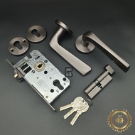 100% Stainless Steel Lever Lock for wooden doors, plastic doors, aluminum doors, iron doors - 4x8 St