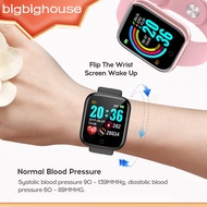 1/2/3 LED Y68 Smart Watch Bluetooth Fitness Tracker Heart rate Silicone strap