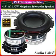 Speaker 4.5 Inch Subwoofer Woofer MEGABASS 4 ohm 4.5" Hifi Audio labs
