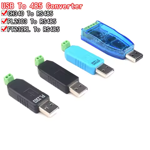 Si Tai&SH Smart Electronics USB to RS485 converter Adapter CH340 PL2303 FT232RL RS-485 module for ar