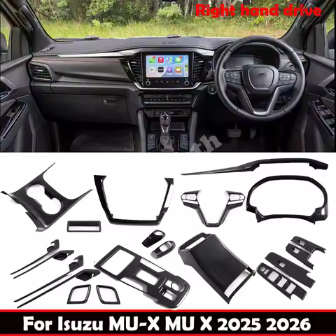 RHD For Isuzu MU-X MU X 2025 2026 Interior Accessories Window Lift Instrument Navigation Gear Panle 