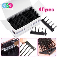Hair Extensions Tool 40pcs 6D Hair Extension Buckle Hair Extension Clip Hair Salon Equipment