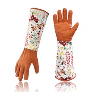 Printed Gardening Gloves Garden Gloves Long Sleeve Wrist Puncture-Proof Labor Protection Garden Glov