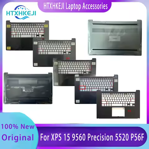 New For Dell XPS 15 9560 Precision 5520 P56F;Replacemen Laptop Accessories US UK JP Palmrest or Bott