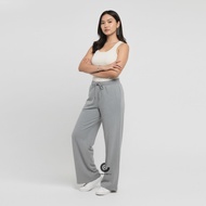 Loose pans Korean Style Fleece Long Pants Sweatpants Loose Unisex Marl Grey