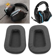 1 Pair Earmuffs Cushion Mesh Fabric/Protein Leather Headphones Ear Cushions Headset EarPads for Logitech G633 G933 Headphones [anisunshine.sg]