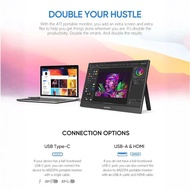Arzopa A1t 15.6'' Fhd 1080p Portable Monitor With Touchscreen
