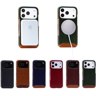 iPhone 17 Pro Classic Series-Magnetic Phone Leather Case (Support Magnetic Charging MagSafe) -Six Co