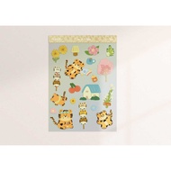 Tiger stickers size A6