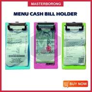 masterborong Cash Bill Holder Pemegang Bil Tunai Cash Bill Register Folder Clipboard Clip Resit Orde