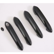 Bright Carbon Fiber Pattern Coverage Adhesive Door Handle Cover Suitable For 20-24 G06 X6 X6M F44 M2