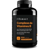 Vitamin B1, B2, B3, B5, B6, B9, B12, Contains Vitamin B1, B3-Zenement