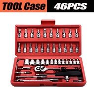 82PCS / 46PCS Socket Wrench & Ratchet Spanner Tool Set with Box – Spark Plug & Repair Kit for Home a