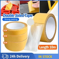 🔥10M Double Sided Tape Netted Cloth Based Transparent Adhesive Double Sided Tape Fibre Strong Tape S