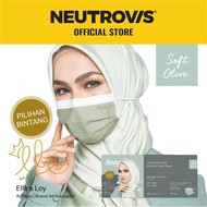 Himaya 3-Ply Hijab Premium Medical Face Mask - Soft Olive (HIMAYA)