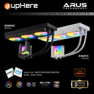 upHere EX Series 360mm ARGB AIO CPU Cooler | Intel LGA : 1851/1700/1200/1150/1155 | AMD : AM5 / AM4 