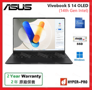 華碩 - Vivobook S 14 OLED Ultra 5 16GB 512GB SSD 14 吋 筆記簿型 電腦 - 黑色