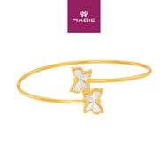 HABIB 925 Silver Bangle CJ-8-SCH14 DC ST(A)