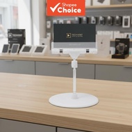Pop-Up Display Sign Holder - Transparent Base Photo Clip - Rotatable Plastic Stand - Price Tag Clamp