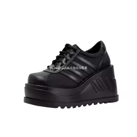 2025 Demonia Women Same Platform Goth Punk Style Lace-up Big Head Muffin Bottom Subcultural Small Le
