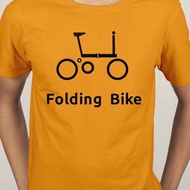 Folding Bike Foldies Brompton Bicycle tern strida Mountain bike Short Sleeve cotton shirt Neck Men Fashion cotton Tshirt