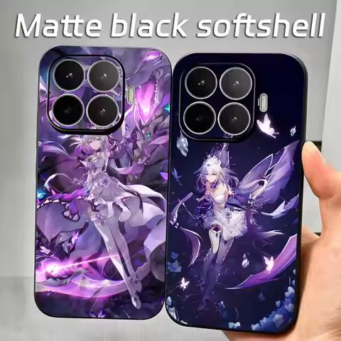 Phone Case For Xiaomi 17 15 14 13 12 11 T Ultra Pro Soft black Shockproof Cover Honkai Star Rail Agl