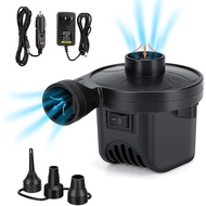 ( No Car Power Adapter)Air Pump Electric Pump Air Pump for Inflatables Portable Air Mattress Pump with 3 Nozzles Inflato