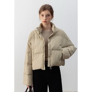 EGGKA short pufferJacket with stand-up collar| Autumnclothing