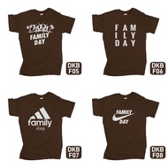 Baju Jersey Family Day - Dark Brown