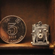 925 纯銀古董折疊相機吊咀(P100) - 不包括銀鏈 - 手作