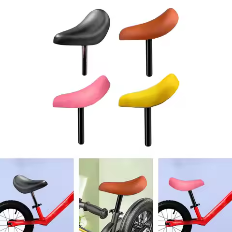 Kids Bike Saddle Balance Bike Seat with Tube Cycling Accessories Soft Bicycle