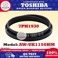 AW-UK1150HM COMPATIBLE WITH TOSHIBA WASHING MACHINE DRYER BELTING BELT DRYER RUBBER DRYER BELT