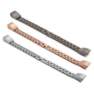 1Pcs Zinc Alloy Three Beads Metal Watch Band Bracelet Wrist Strap for Fitbit Alta Smart Watch Colorf