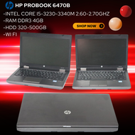 HP ProBook 6470b  Intel Core i5-3230-3340M 2.60-2.70GHz  -RAM 4GB -HDD 320-500GB -Wi-Fi