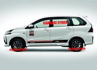 Stiker mobil lis avanza trd stiker strip bawah pintu mobil avanza stiker mobil avanza xnia sigra cal