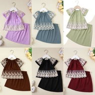 NEW Baju Kurung Baby Newborn Girl Baju Raya Budak Perempuan 2026 Sage Green Black Pink Blue Maroon