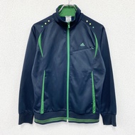 adidas運動外套/球衣，海軍藍，L碼，古著。