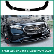 For Mercedes Benz E-Class W214 E260 E300 2024+AMG Front Bumper Spoiler Diffuser Diverter Body Protec