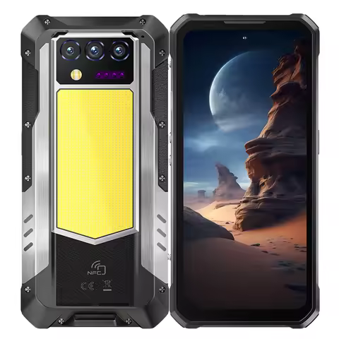Oukitel WP100 Rugged Phone 33000mAh 16GB+512GB 66W Charger 200MP Camera Distance measurement