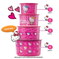 4PCS Tupperware Hello Kitty One touch - limited edition