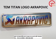 TEM TITAN LOGO AKRAPOVIC DÀY DẶN TINH SẢO