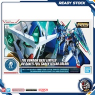 (Ready Stock) BANDAI RG 1/144 Gundam 00 QAN[T] Full Saber [Gundam Base Limited] Clear Color