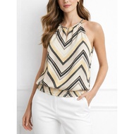 WHBM silk shirt with pattern size 8us