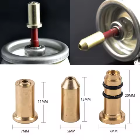 Refill Butane Gas Adapter Reusable Brass Nozzle Gas Filling Valve Inflatable Head For Dupont Ligne 2