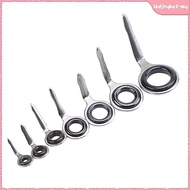 [lzdjhyke2] SiaBiced Rod Guide Fishing Rod Guide Tips Replacement Fishing Rod Repair Set Tip Guide D