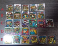 仙魔大戰17-22 彈, 無號特別貼  銀貼/閃貼 零食貼紙 80 年代 中古 餅貼 童年回憶