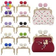 WITTII Purse Frame Kiss Clasp, Square Metal Purse Clasp Frame, Candy Color Bag Kiss Clasp Lock