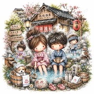 DSR-TW Taiwan 0006 (Beitou Hot Spring) -Diegu Bart Napkin/art paper Decoupage napkins/art paper