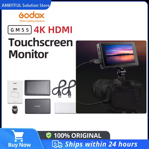 Godox 4K Monitor GM55 5.5 Inch GM7S 7 inch DSLR 3D LUT Touch Screen IPS FHD 1920x1080 Video 4K HDMI 
