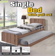 C HOME Single Bed Frame / Katil Single / Single Bed/ Katil Single Pull Out /Bed Frame Single /Pull O